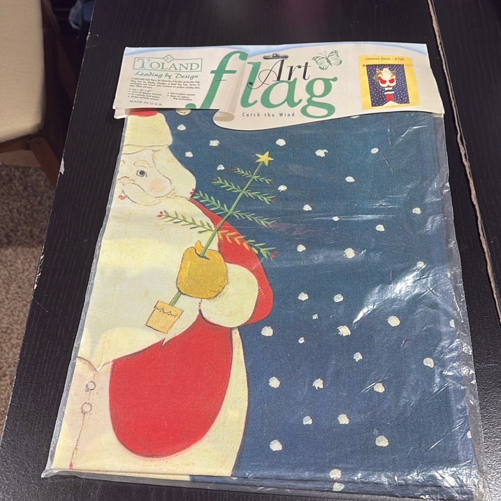 Brand new Toland #739 Chimney Santa flag